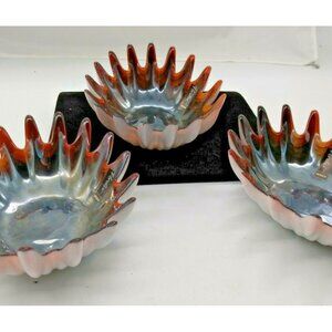 Verdici Design Art Glass Serving Dish(3) of Iridescent Glass NEW 6.25" X 4.75"